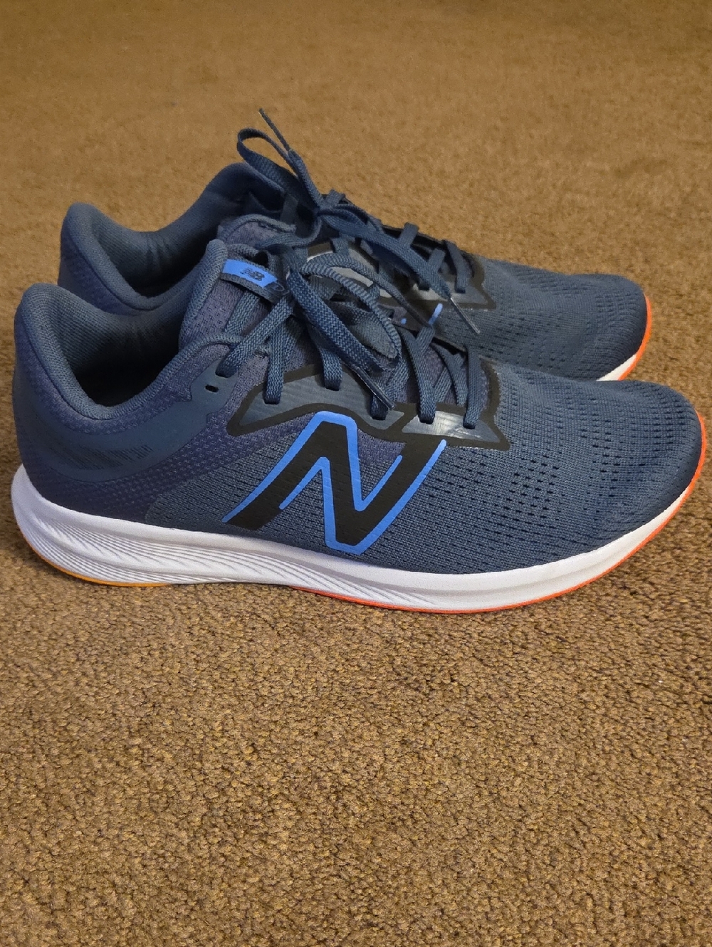 New Balance Navy and Light Blue Athletic Sneakers